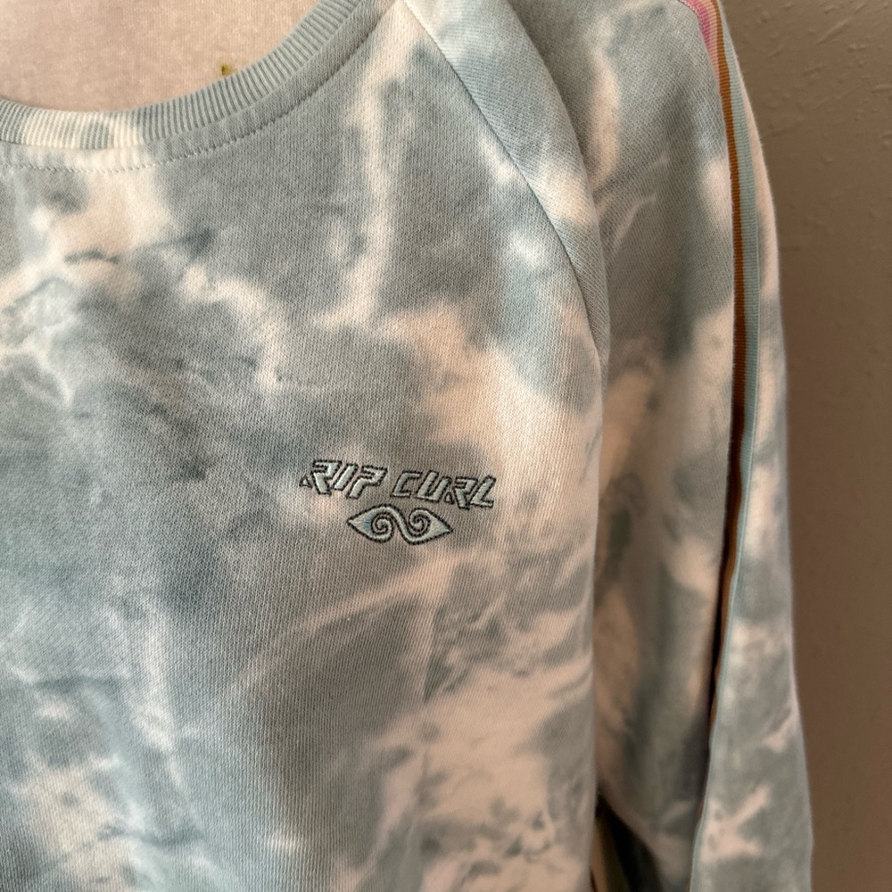 Rip Curl Twin Fin Sweatshirt With Logo and Stiched Sleeving Women Size Small - Picture 9 of 10